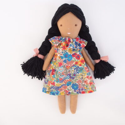 handmade girl doll light brown skin color