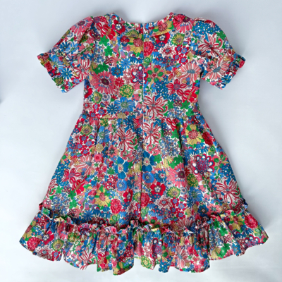 toddler girl dress liberty cotton with ruffles