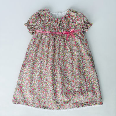 baby doll silhouette kid dress pink