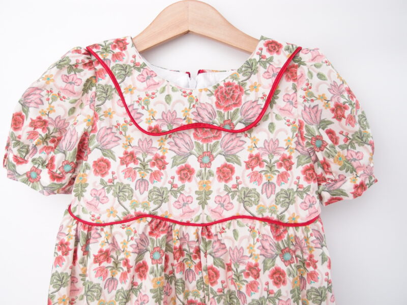 floral toddler girl dress handamde liberty fabric