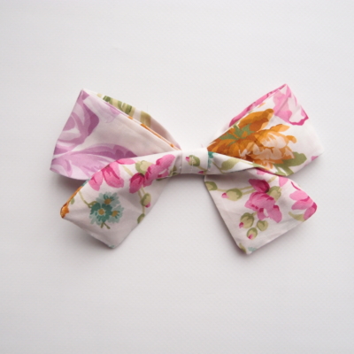 girl hair bow made with liberty of london cotton