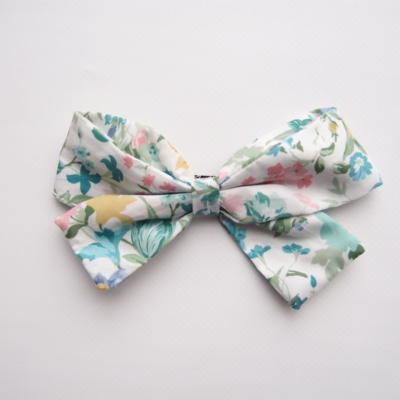 girl hair bow made with liberty of london cotton