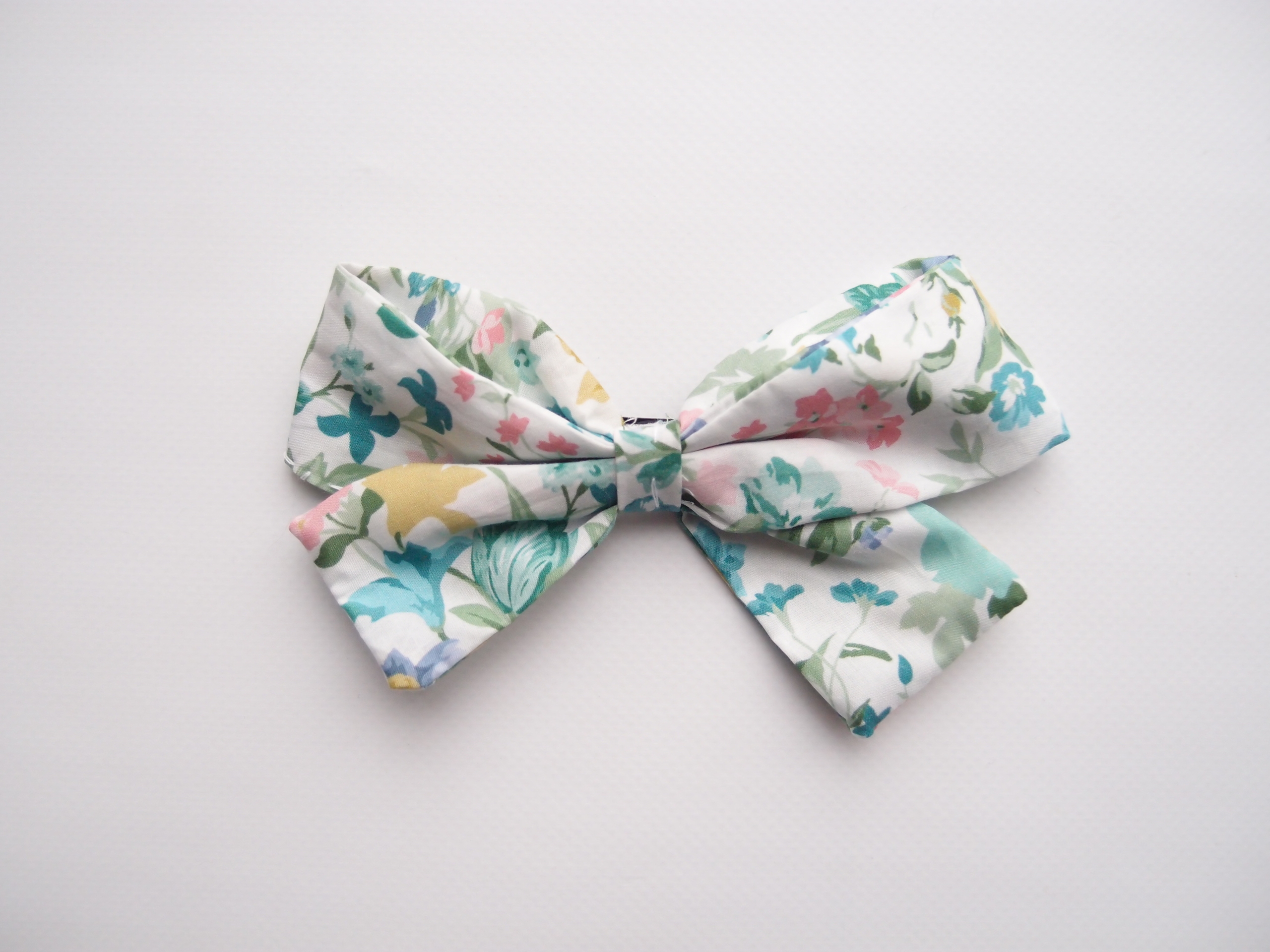 girl hair bow made with liberty of london cotton