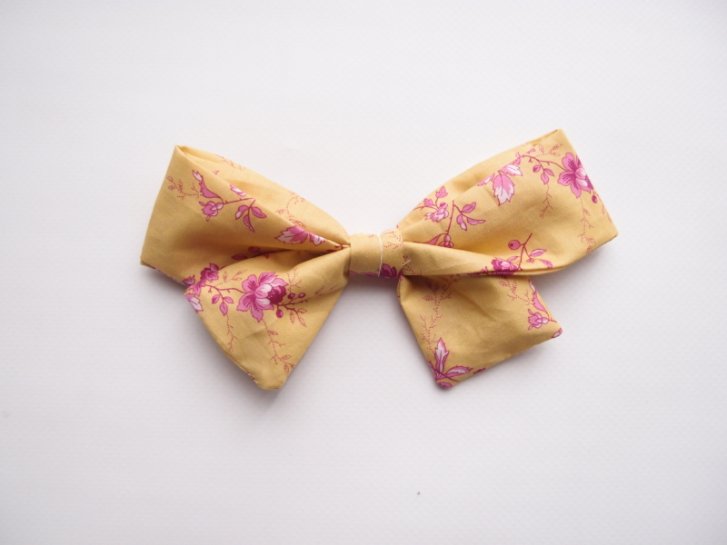 girl hair bow made with liberty of london cotton