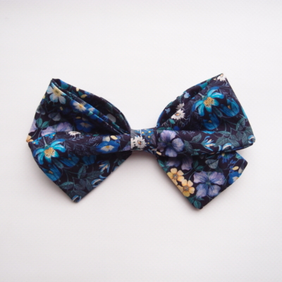 royal blue girl hair bow kids accessory