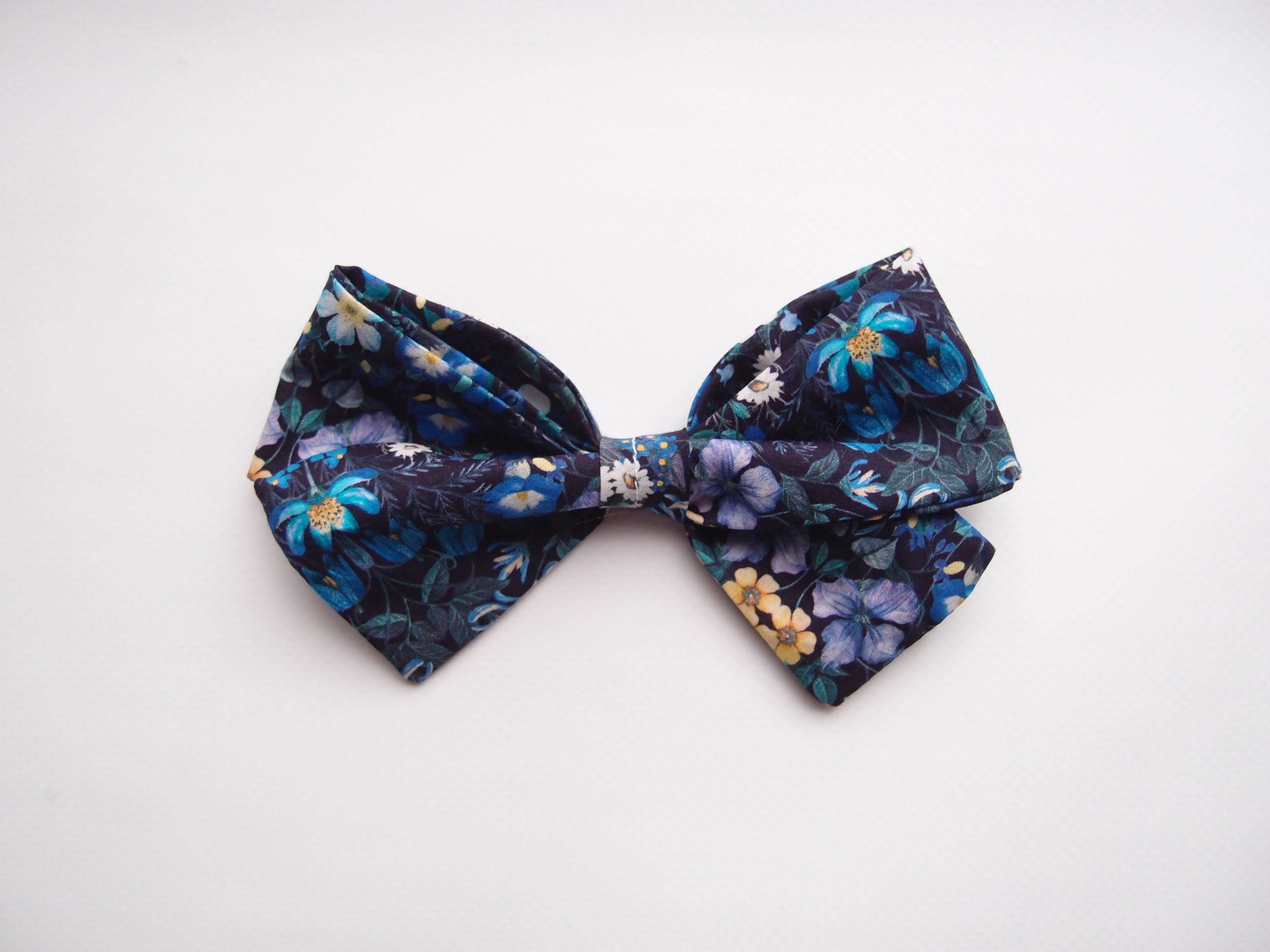 royal blue girl hair bow kids accessory