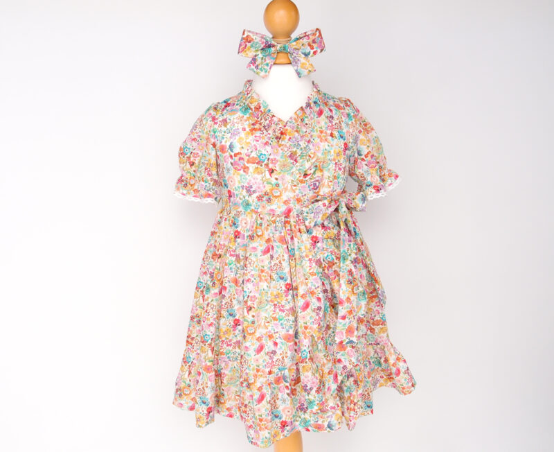 toddler wrap dress flowers liberty classic meadow