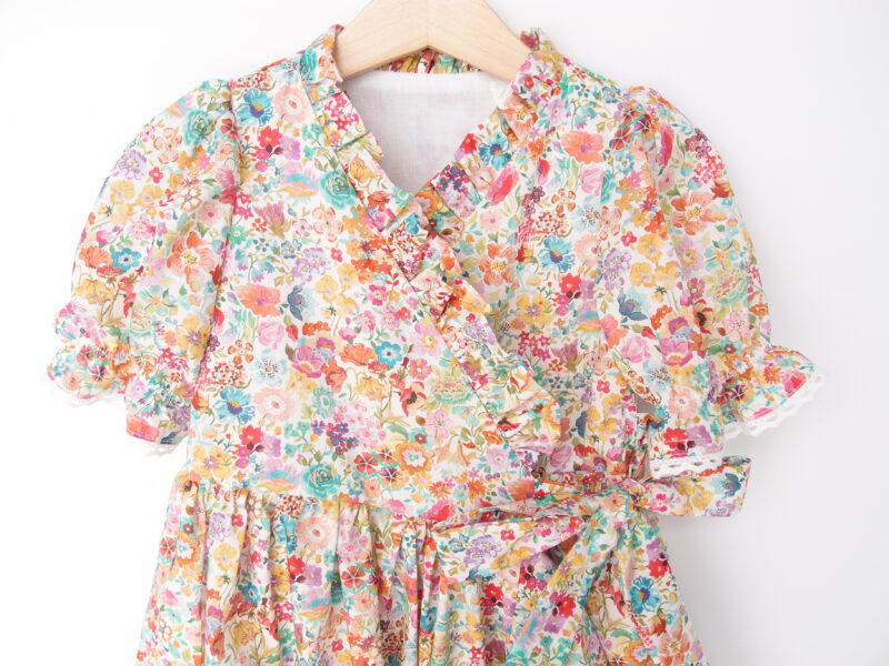 toddler wrap dress flowers liberty classic meadow
