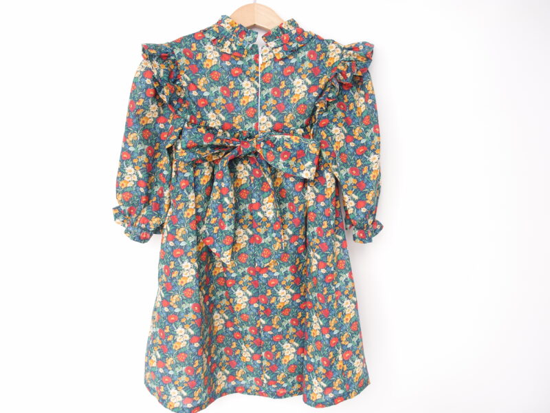 dresses for girl long sleeve bow liberty fabric flowers